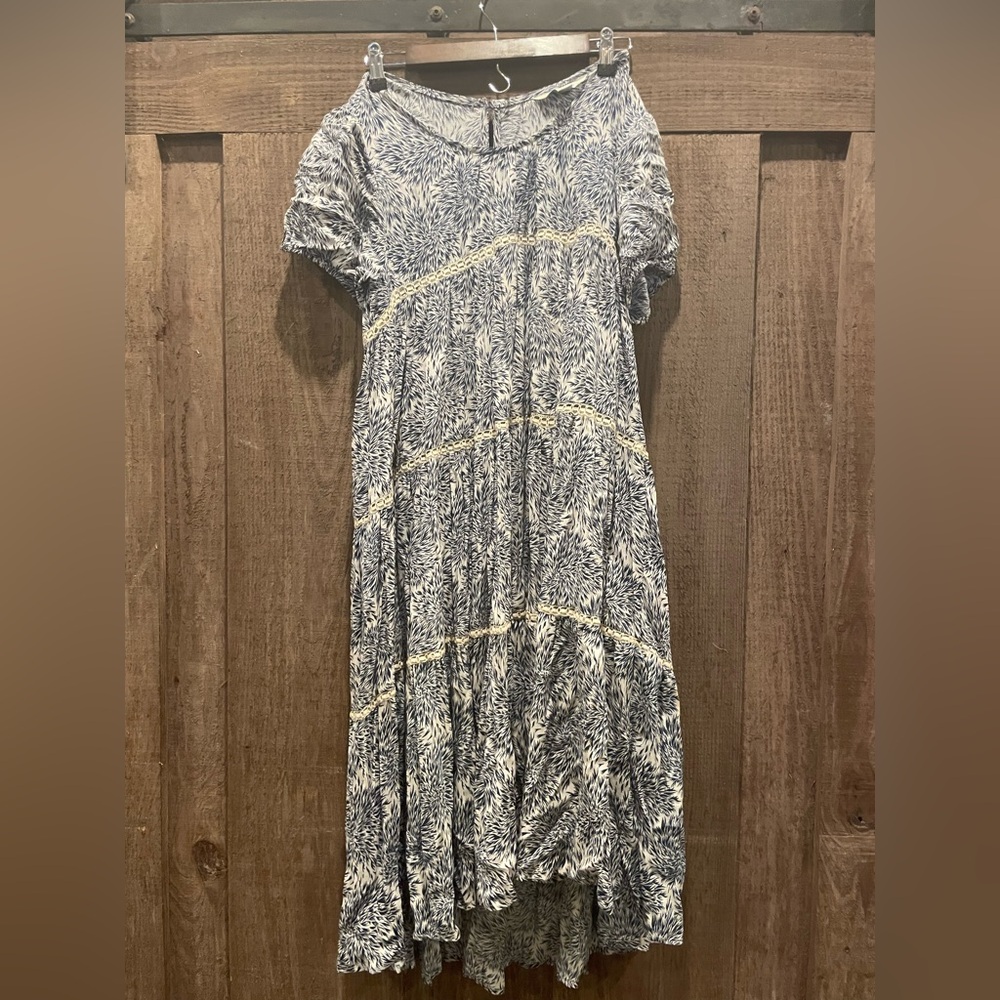Sundance Blue and White Patterned boho prairie dress